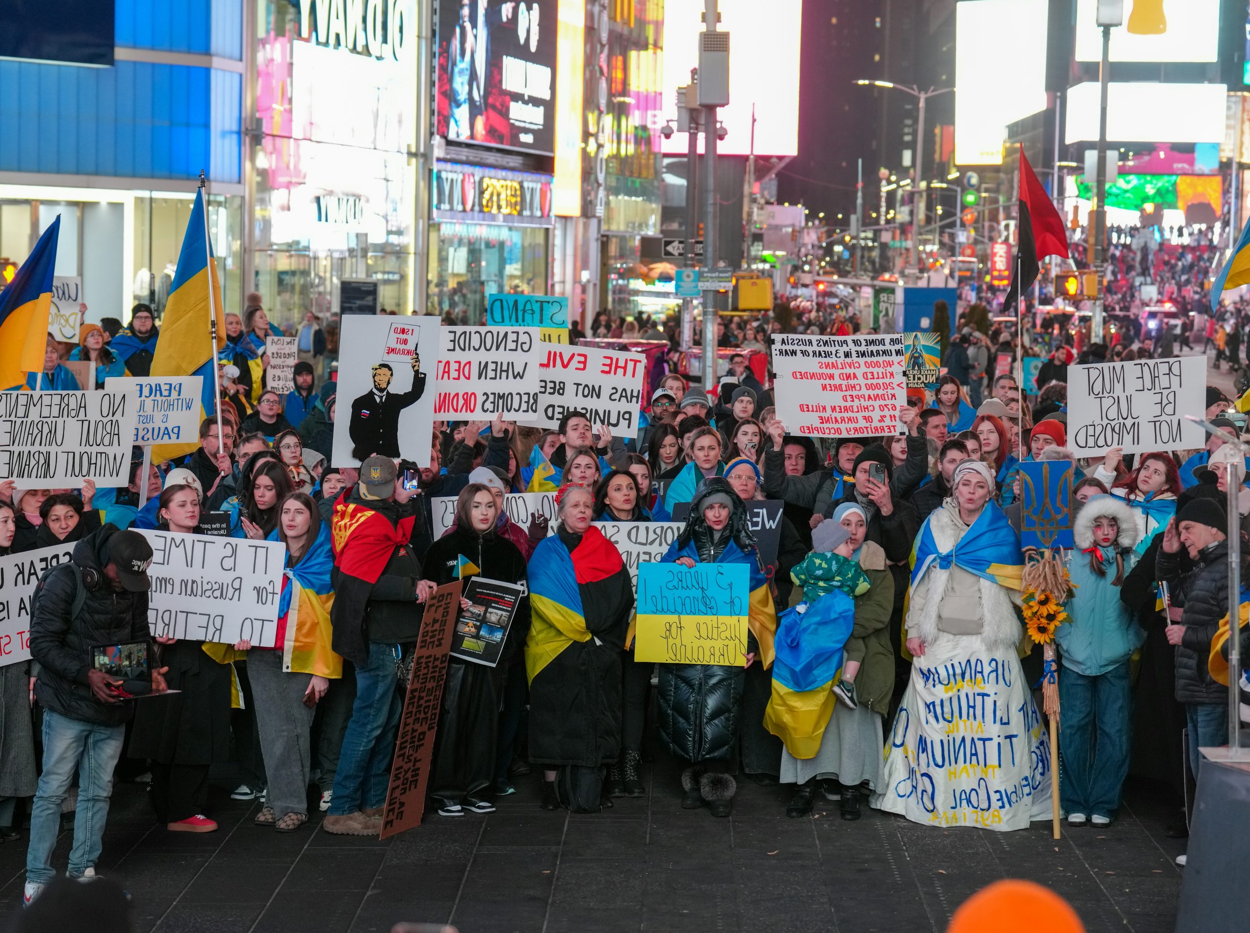 Vivid Crowd Of People