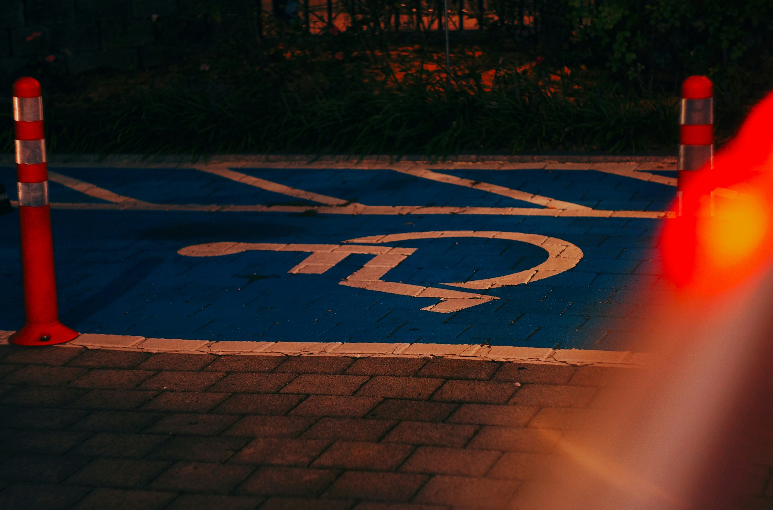 Opaline Blue Handicap Parking Space