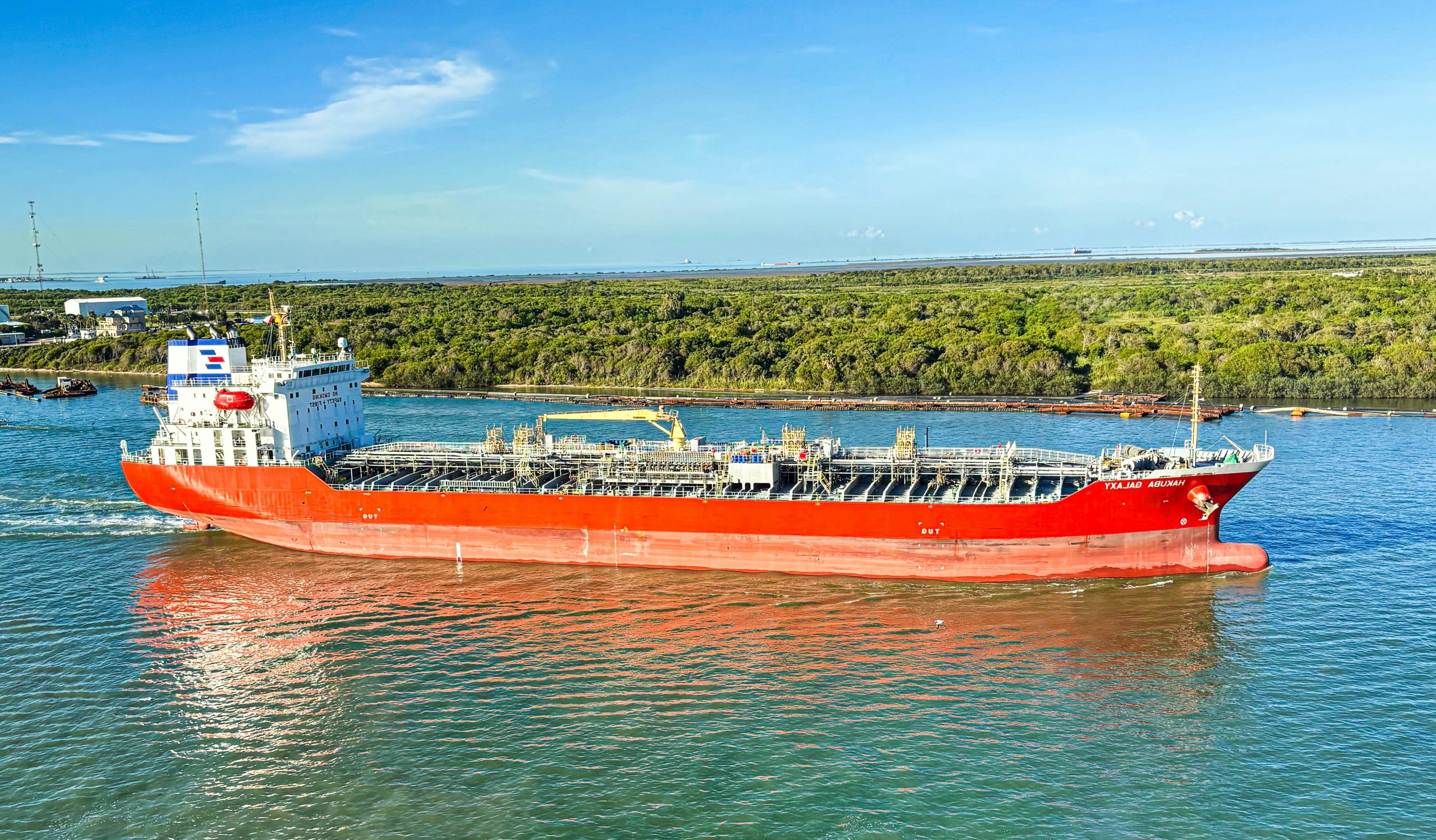 Azure Red Chemical Tanker Ship