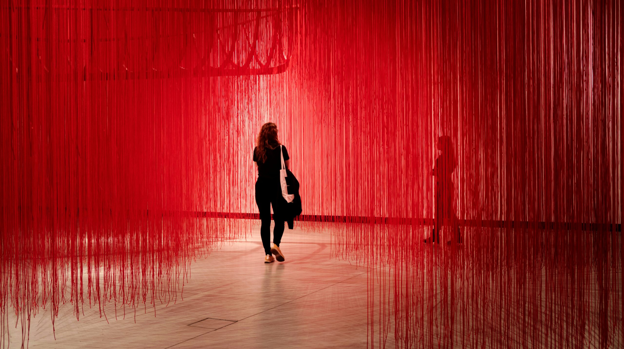 Serene Person Walking Through A