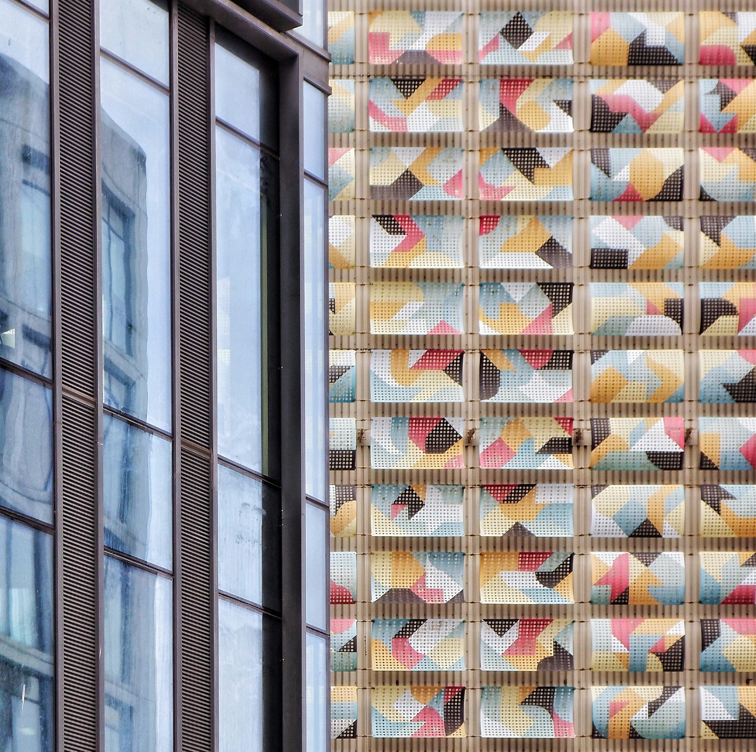 Opaline Grid Of Colorful