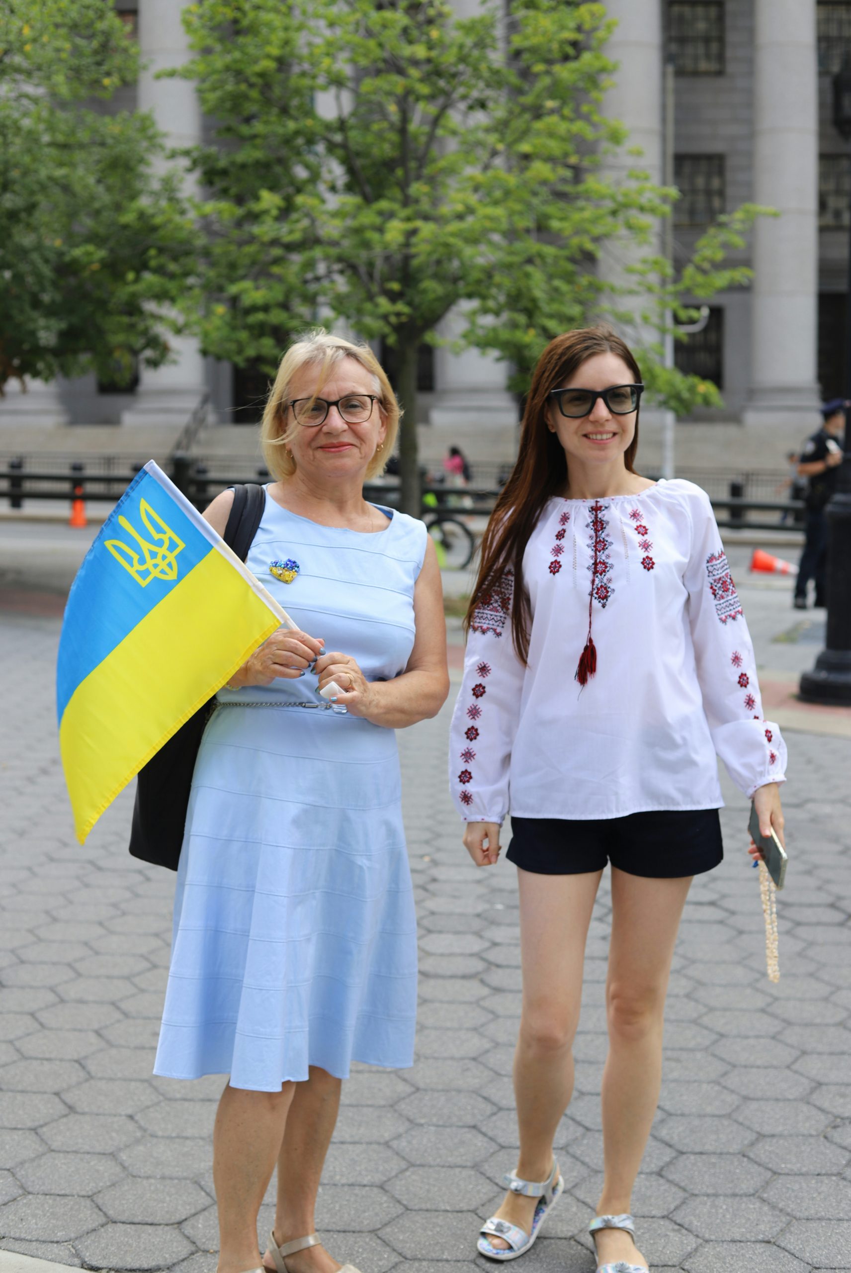 Azure Two Women Standing