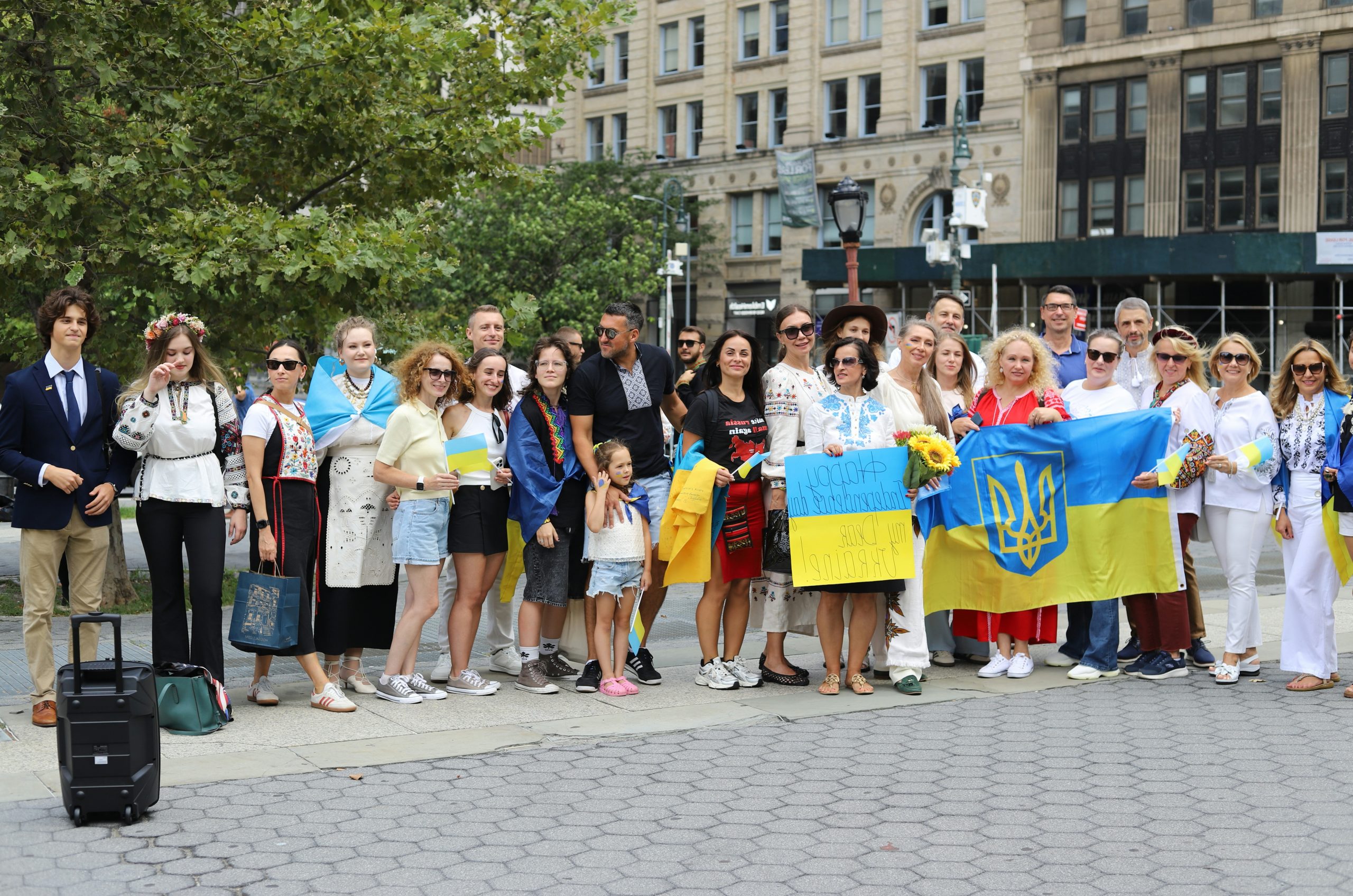 Twilit Group Of People
