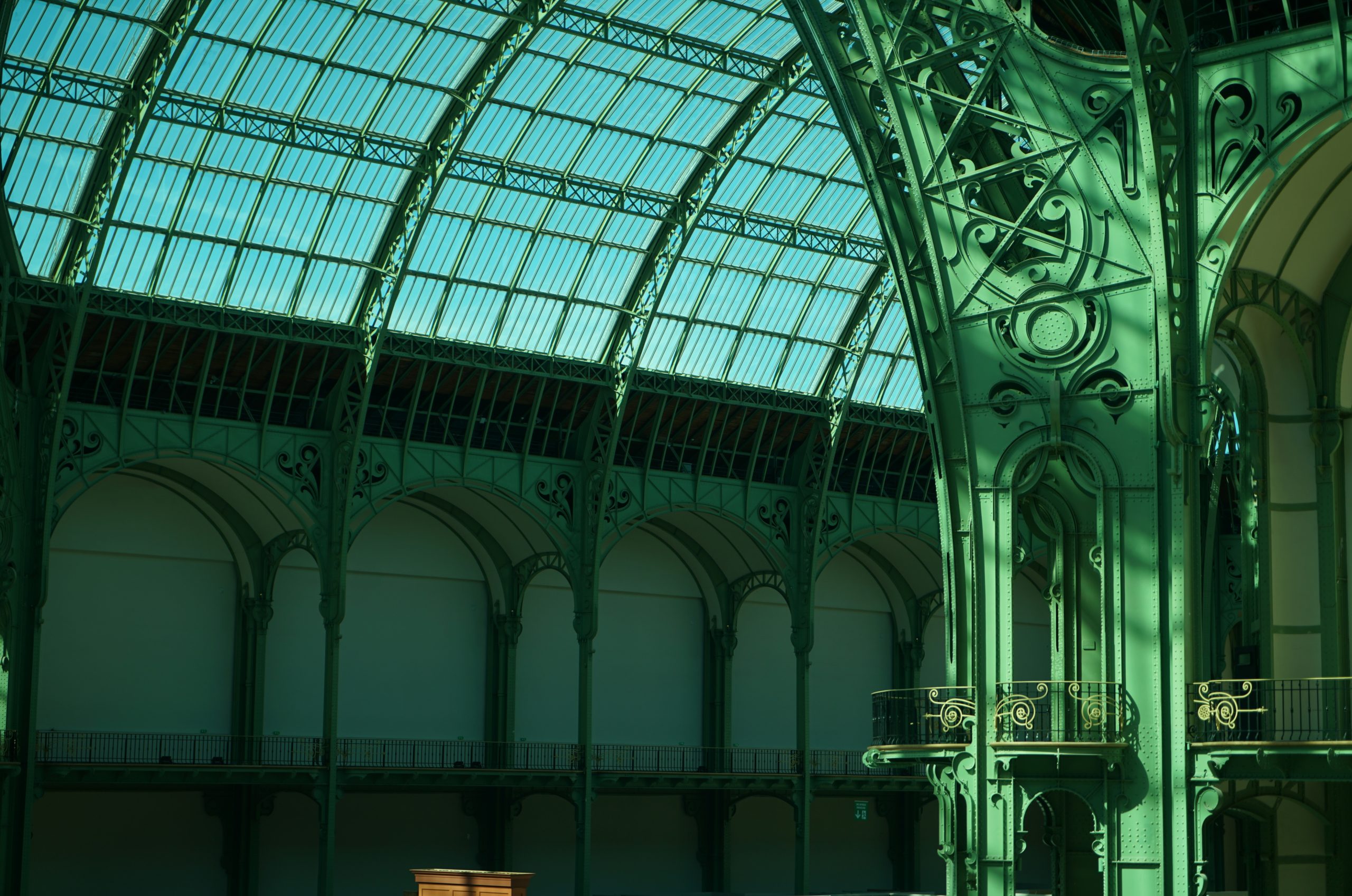 Amber Ornate Green Iron Structure