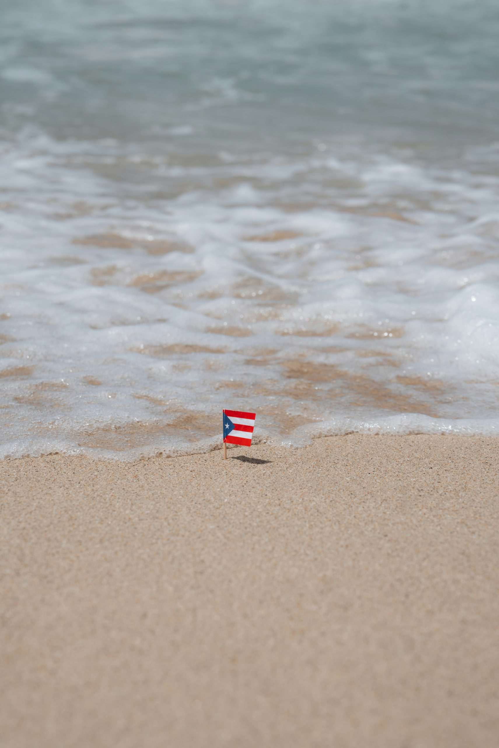 Coppery Small Puerto Rican Flag