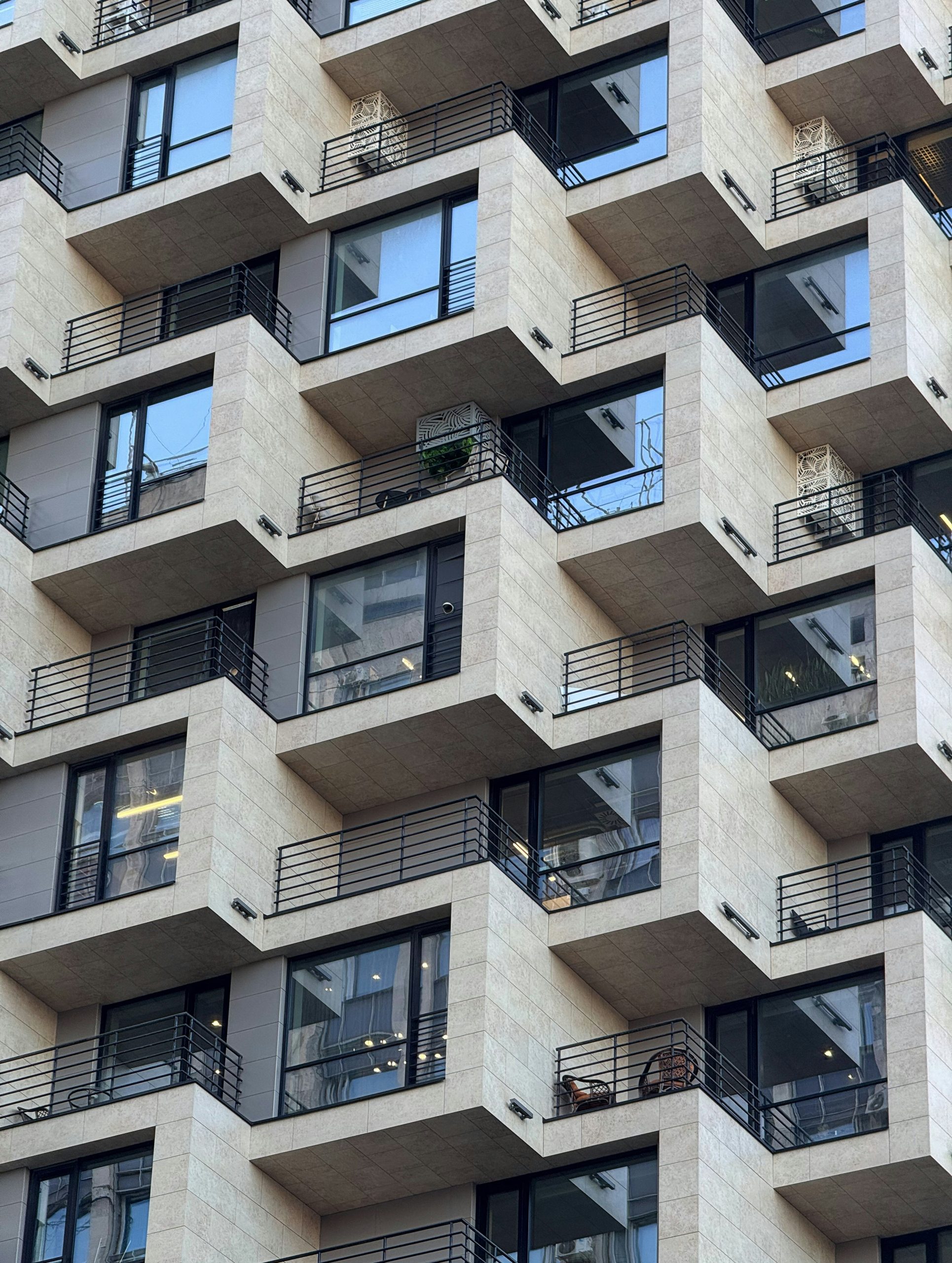 Emerald Modern Apartment Building Facade
