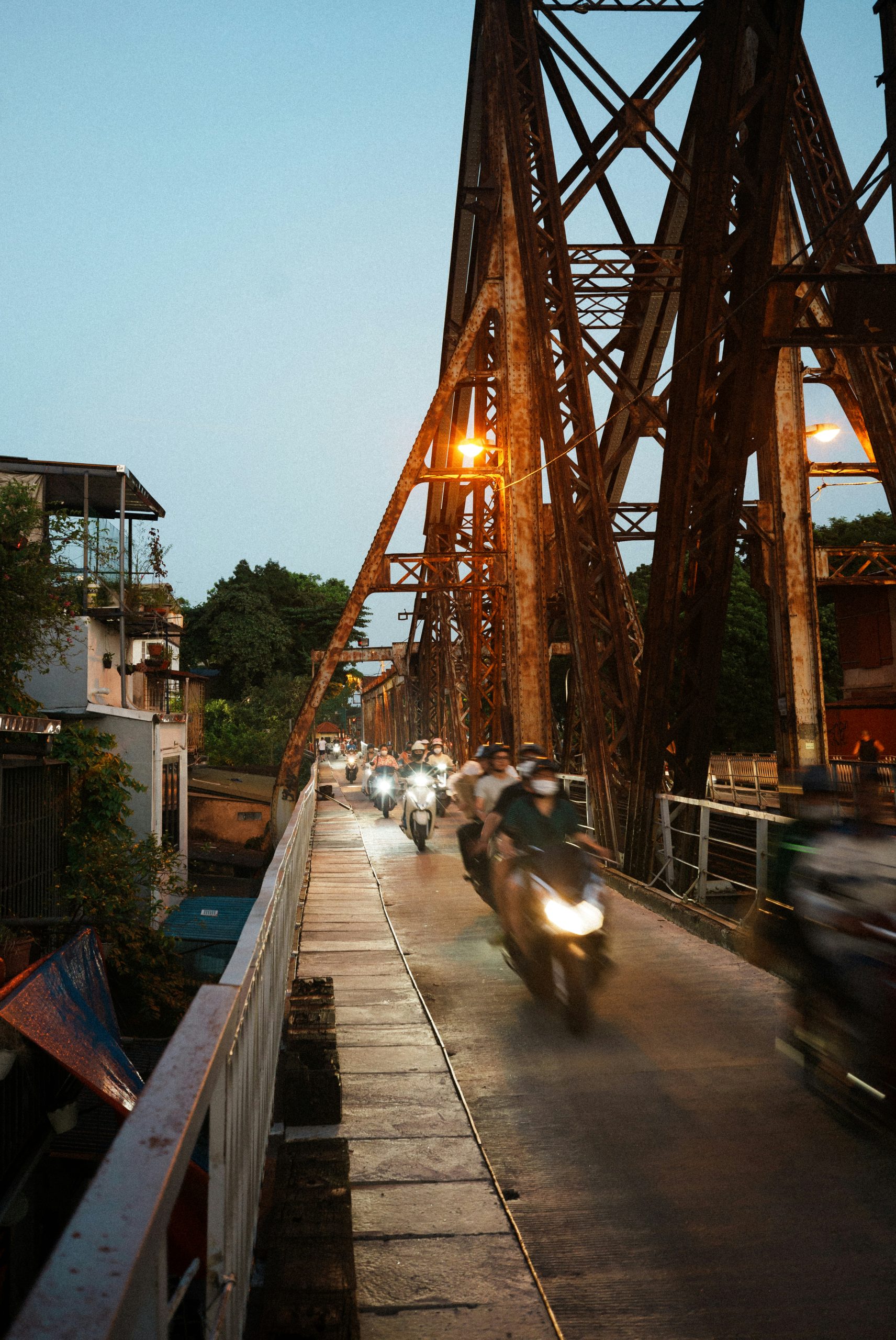 Ethereal Motorcyclists Riding Across The