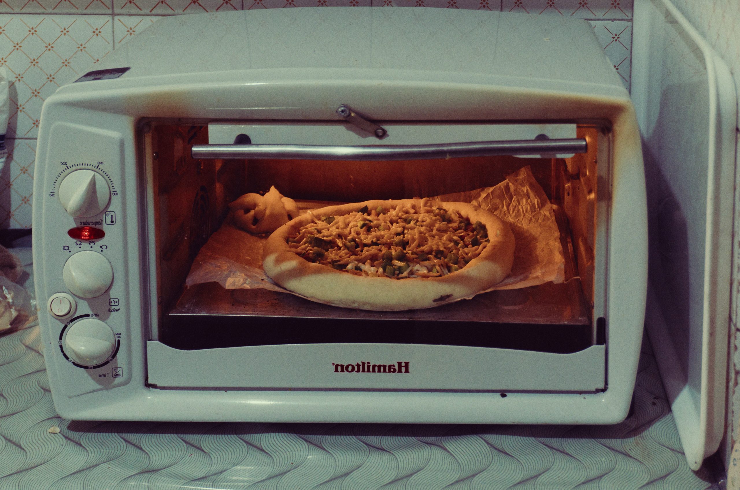 Ethereal Pizza Baking Inside A
