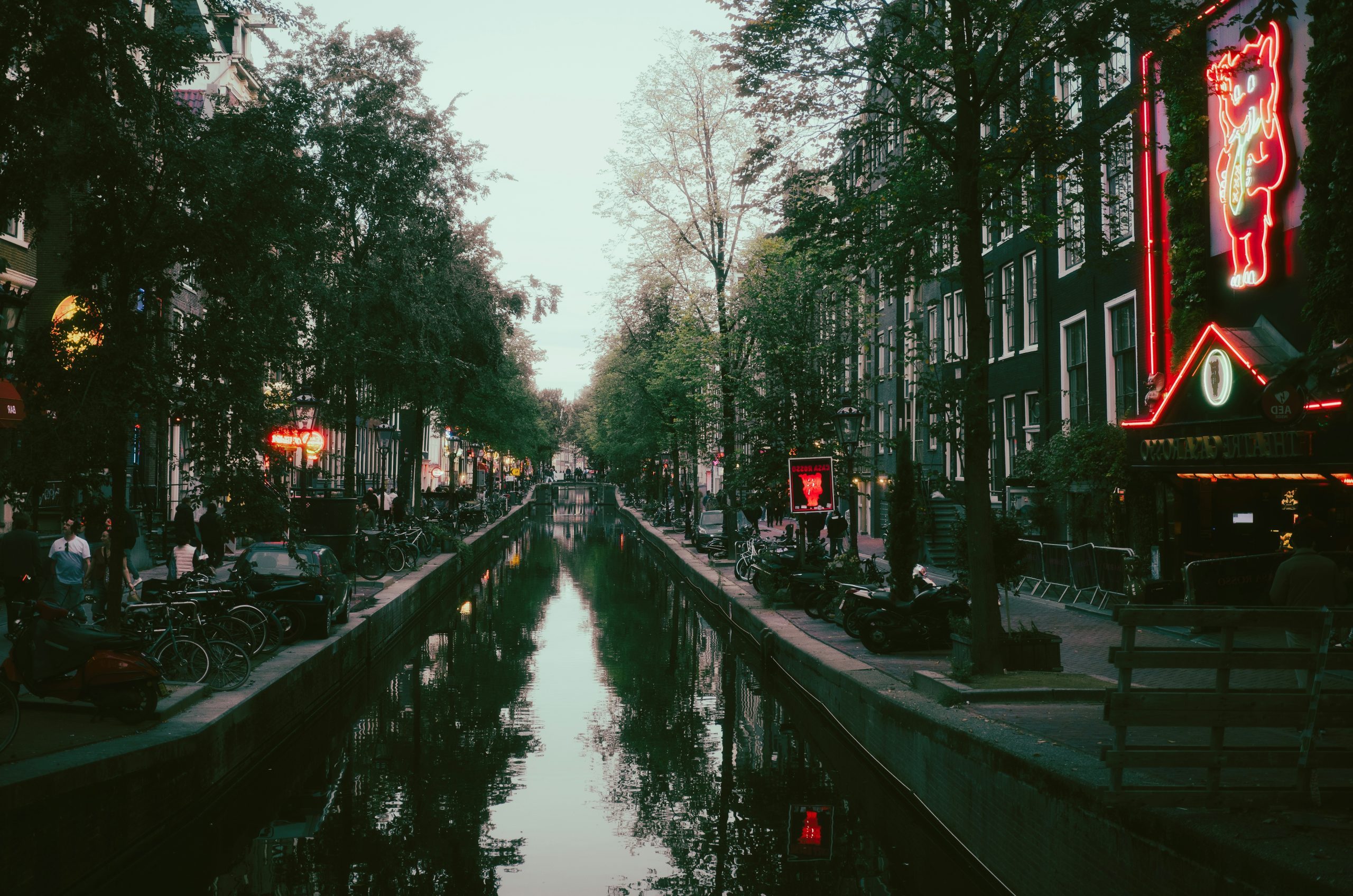 Frosty Canal In Amsterdam