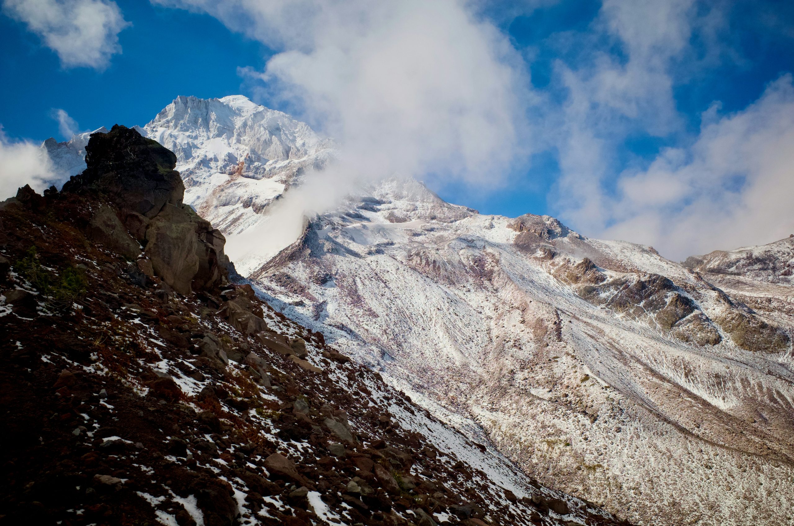 Frosty Snowy Mountain Peak