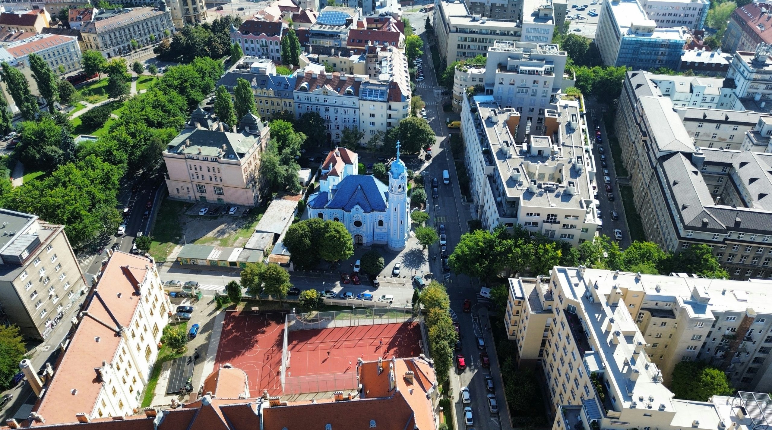 Glowing Aerial View