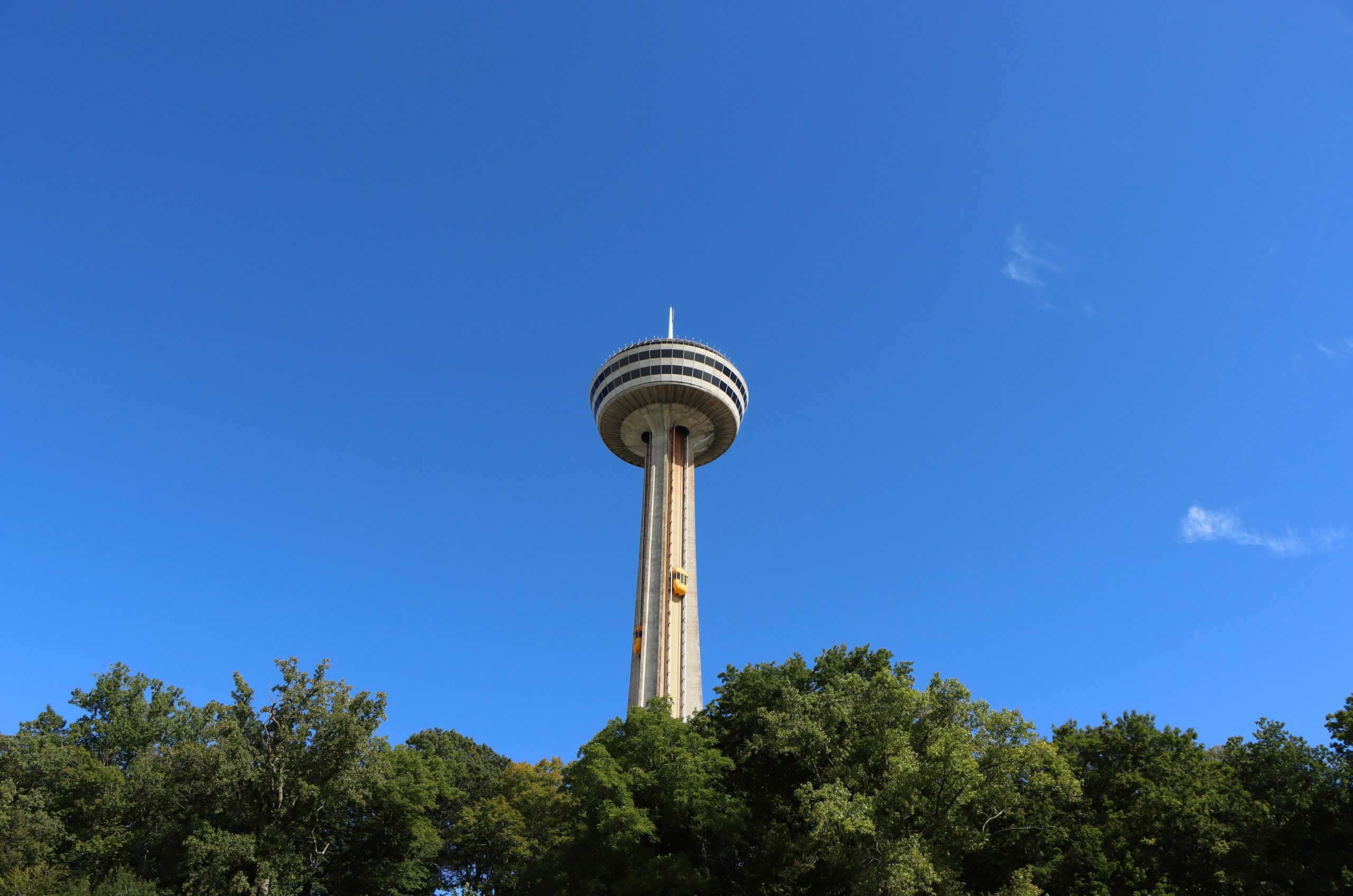 Golden Skylon Tower Rising Above
