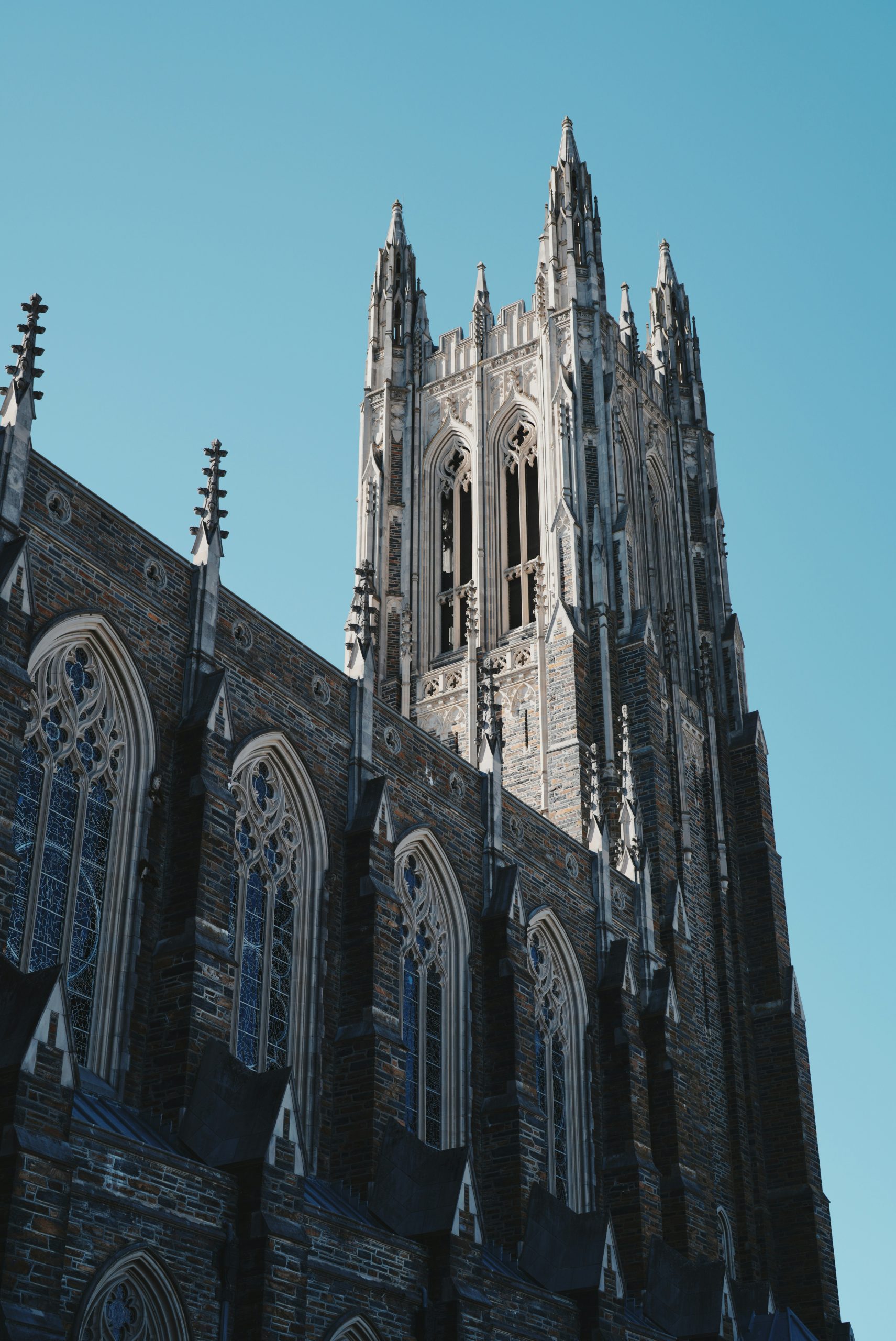 Golden Tall Gothic Stone Church