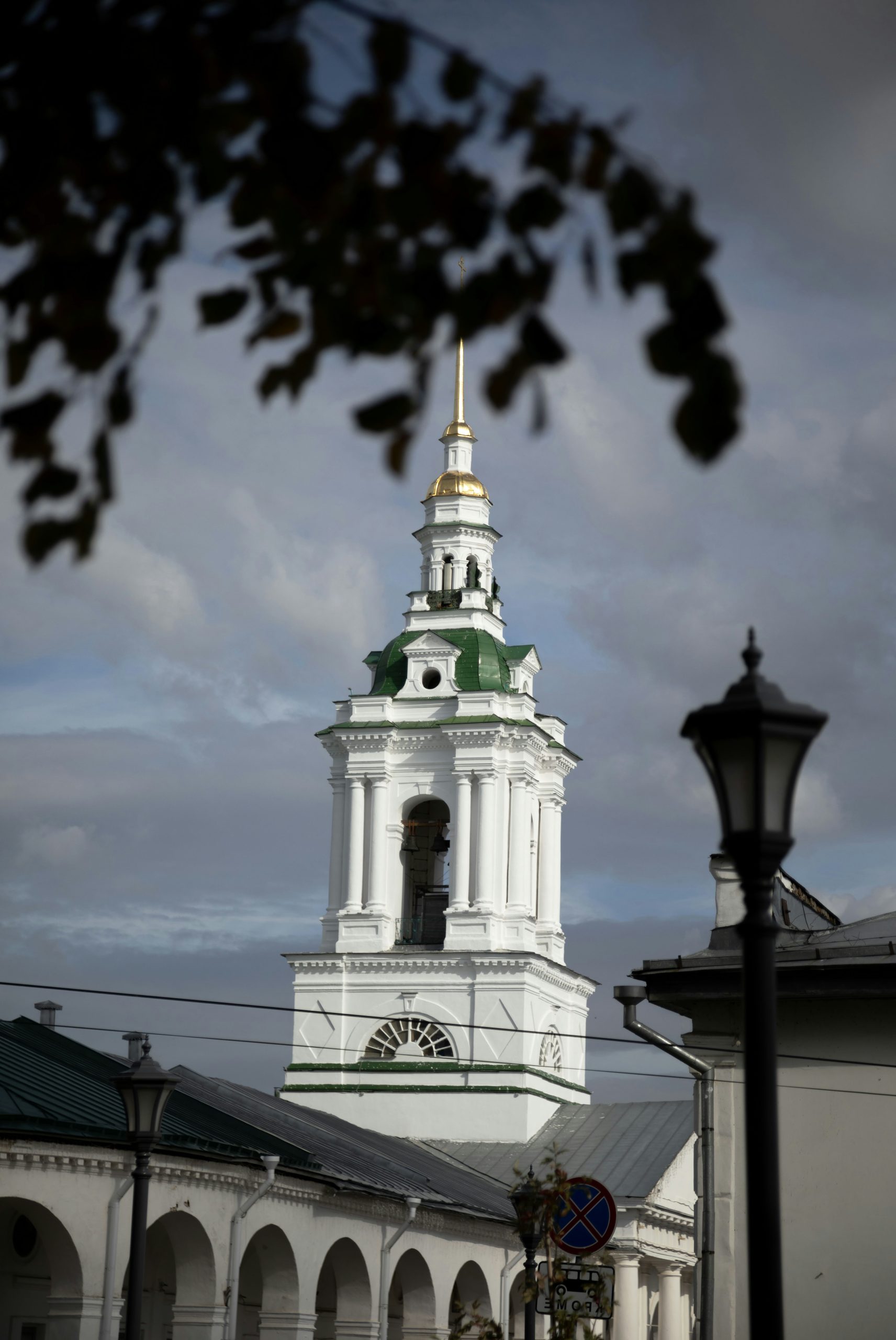 Jade White Church Bell Tower