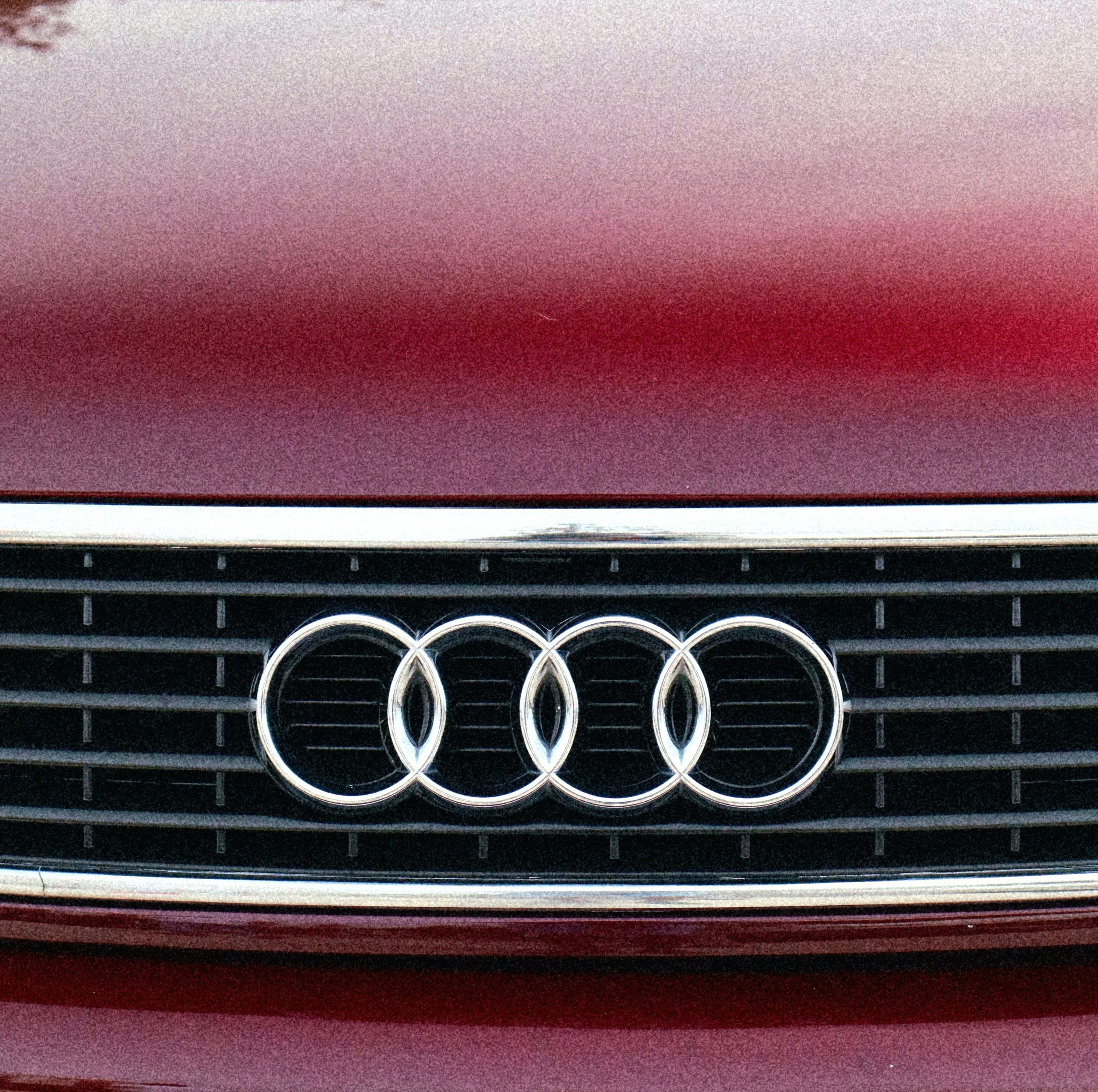 Luminous Silver Audi Logo