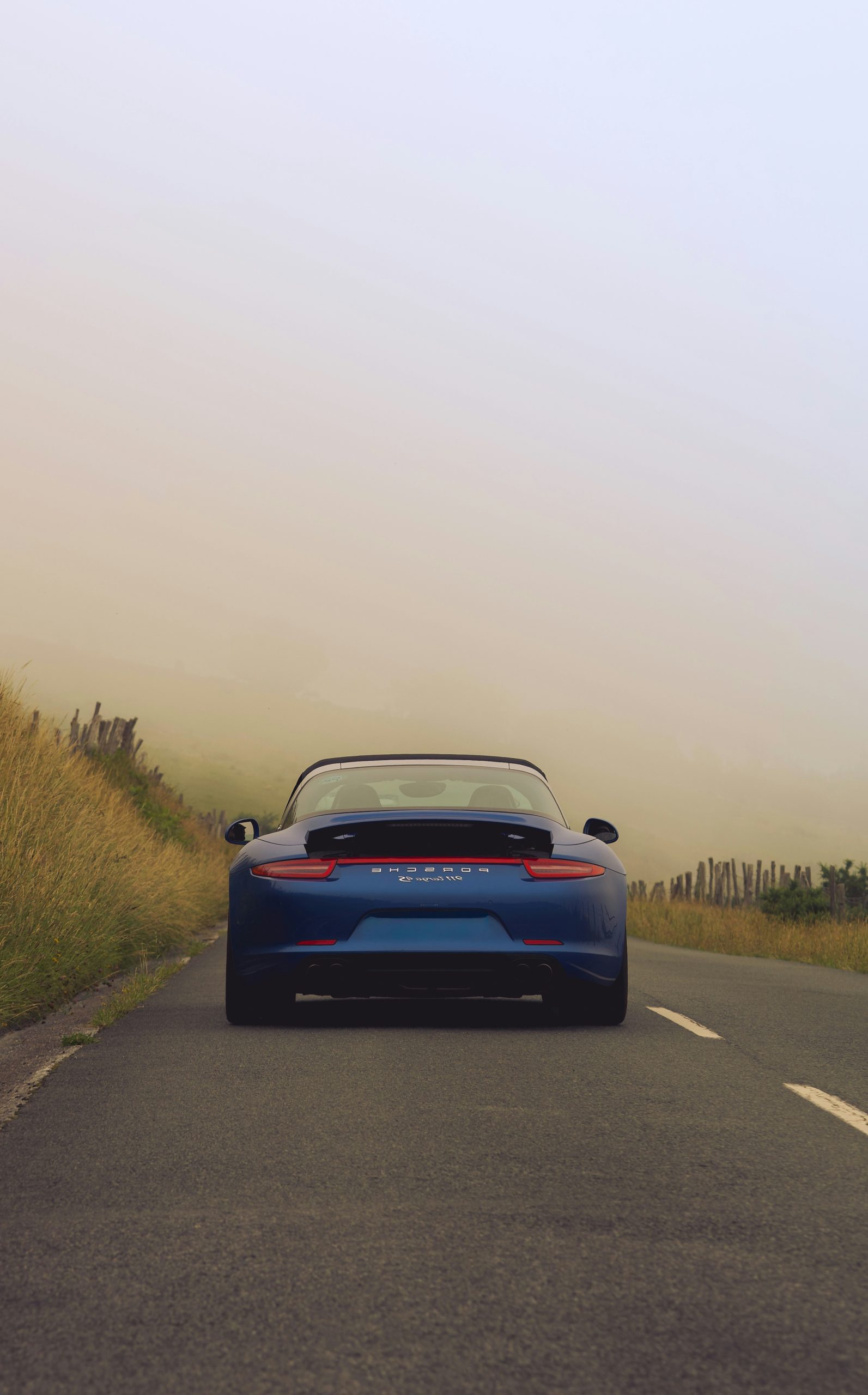 Majestic Blue Sports Car