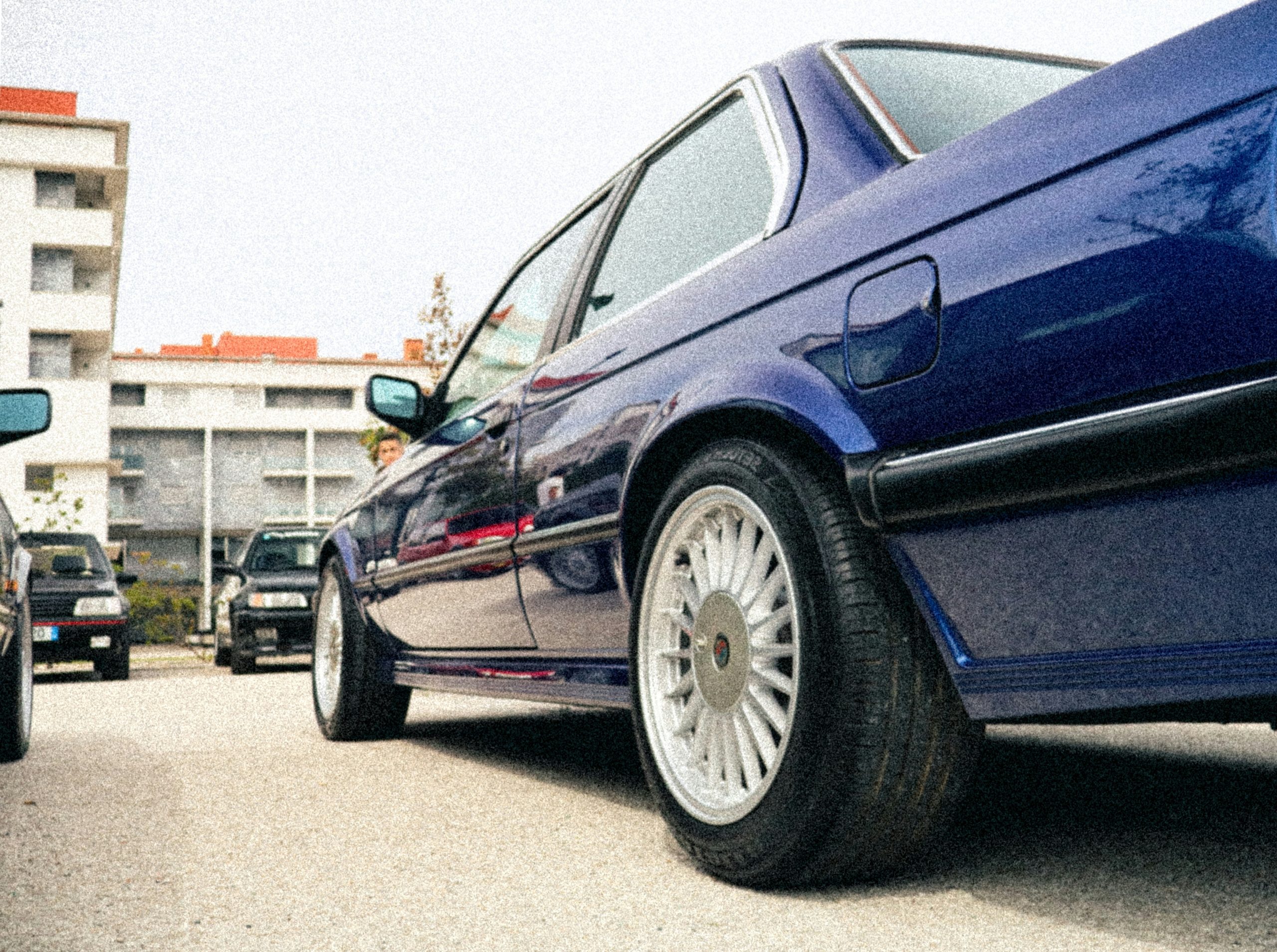 Mystic Blue Vintage Sedan