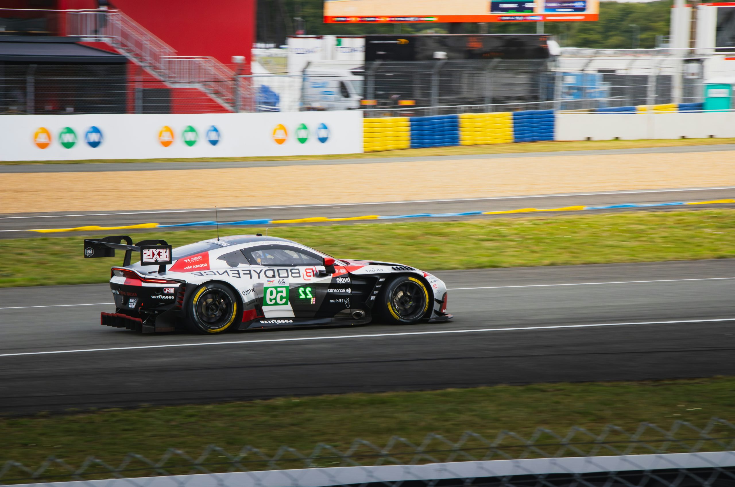 Prismatic Race Car Speeding Along