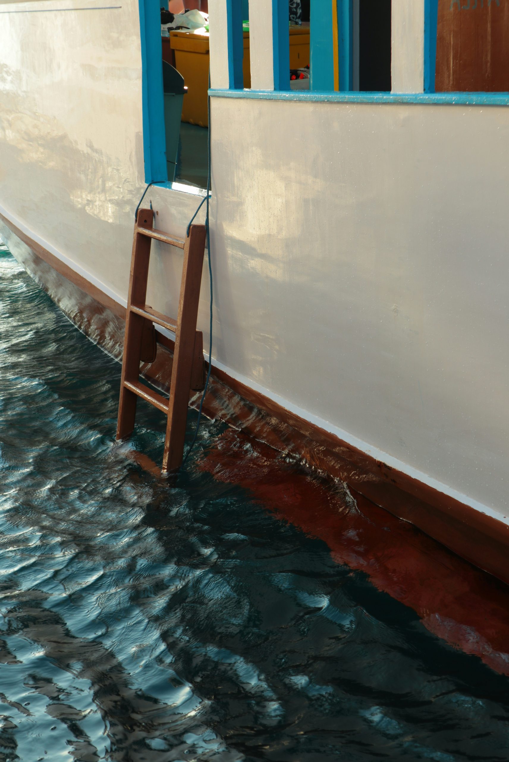 Radiant Wooden Ladder Hanging