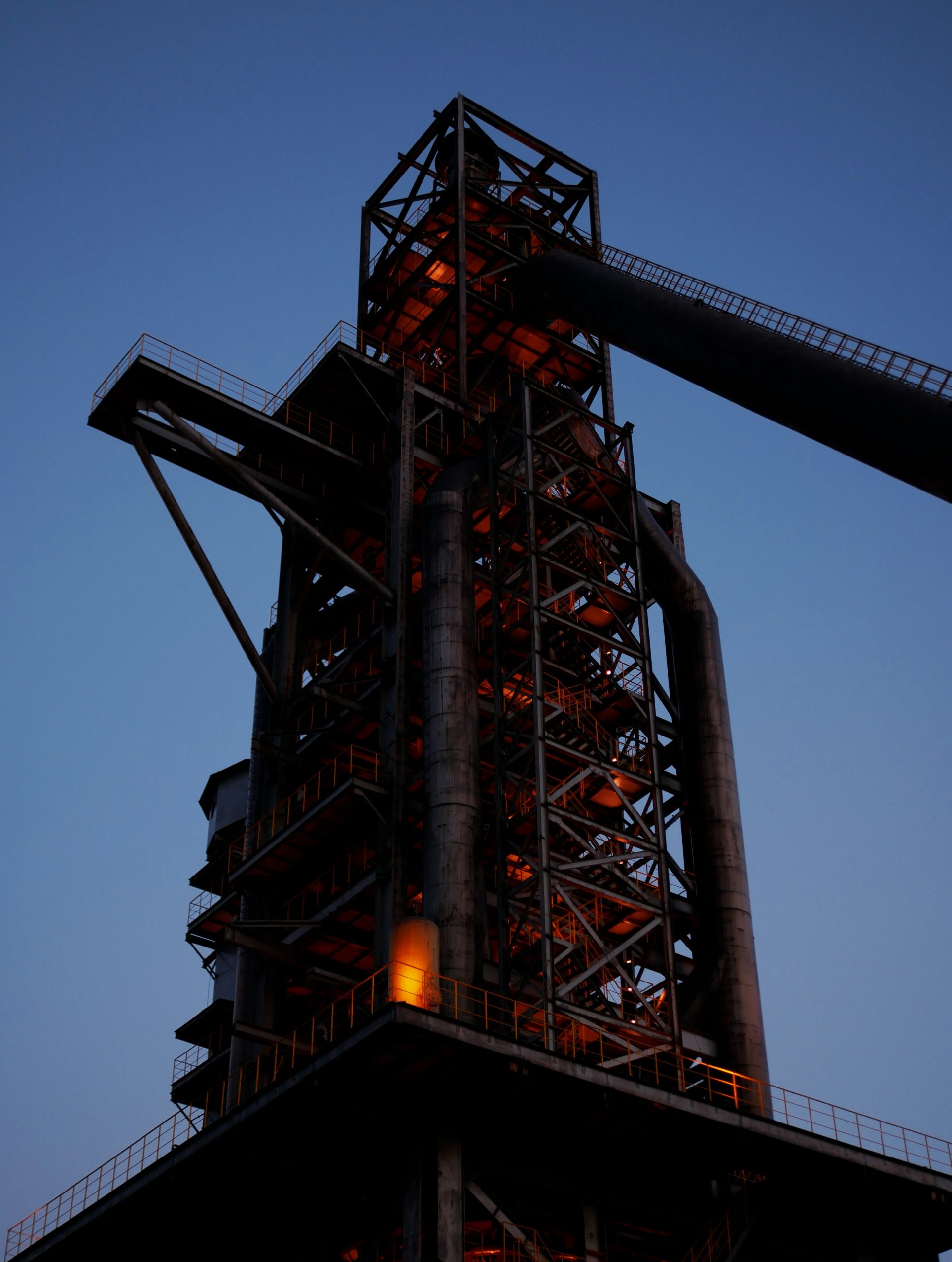 Sapphire Tall Industrial Blast Furnace