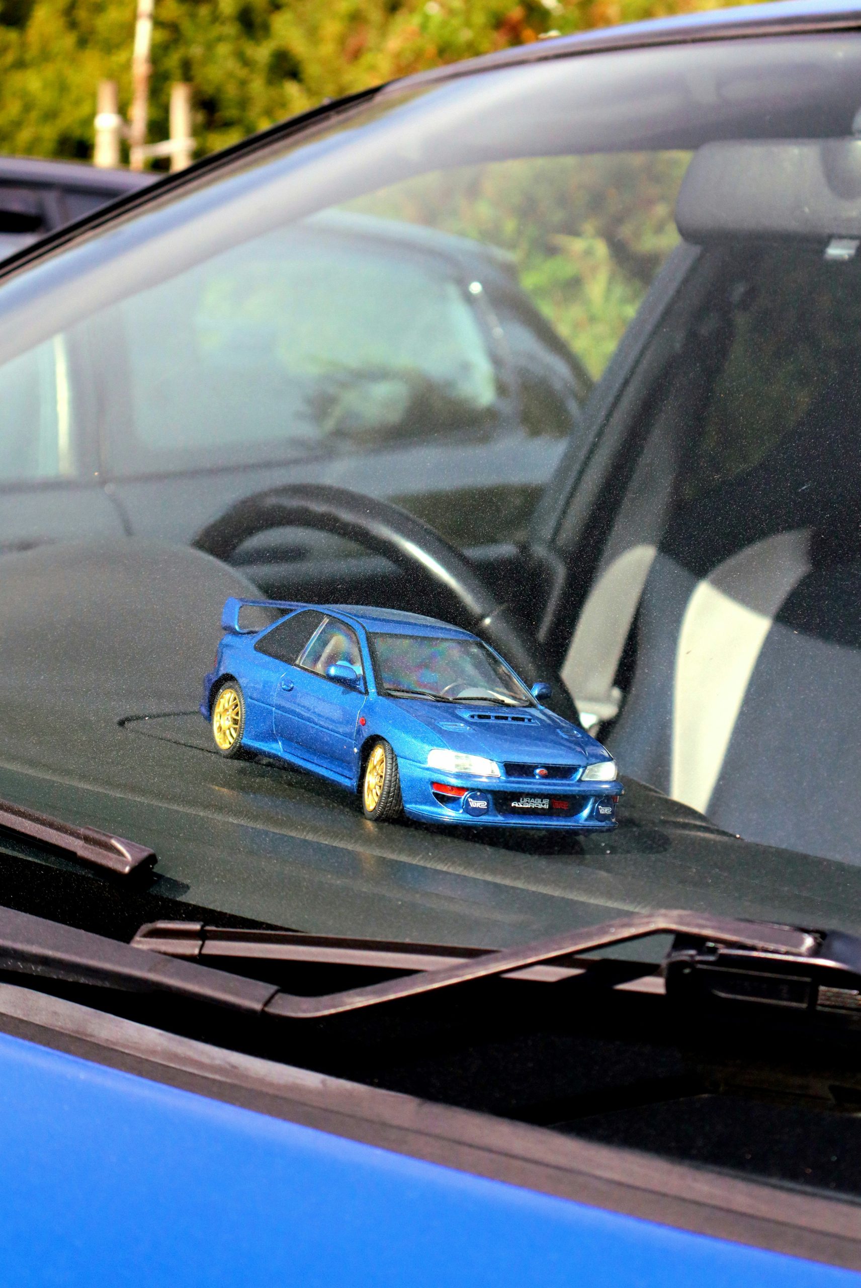 Serene Blue Toy Car