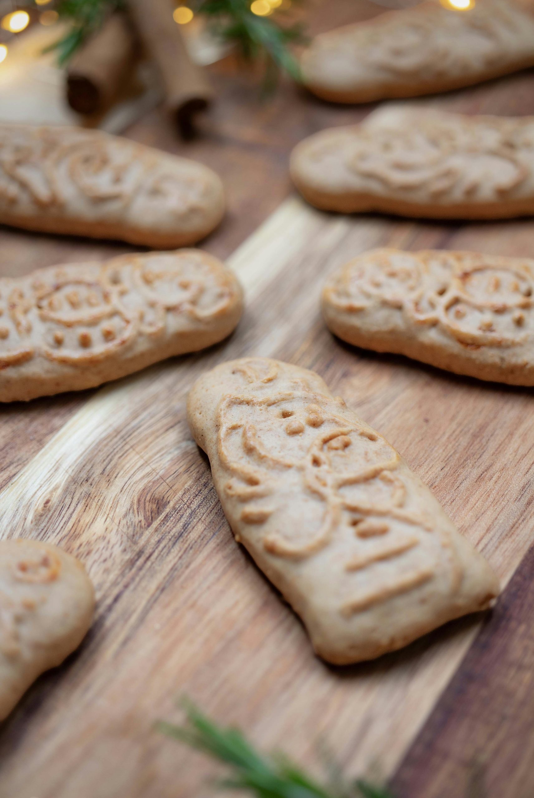 Serene Embossed Gingerbread Cookies