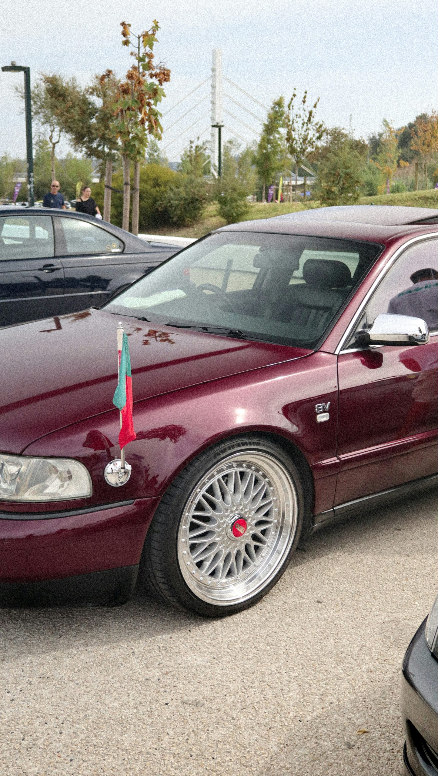 Serene Maroon Sedan