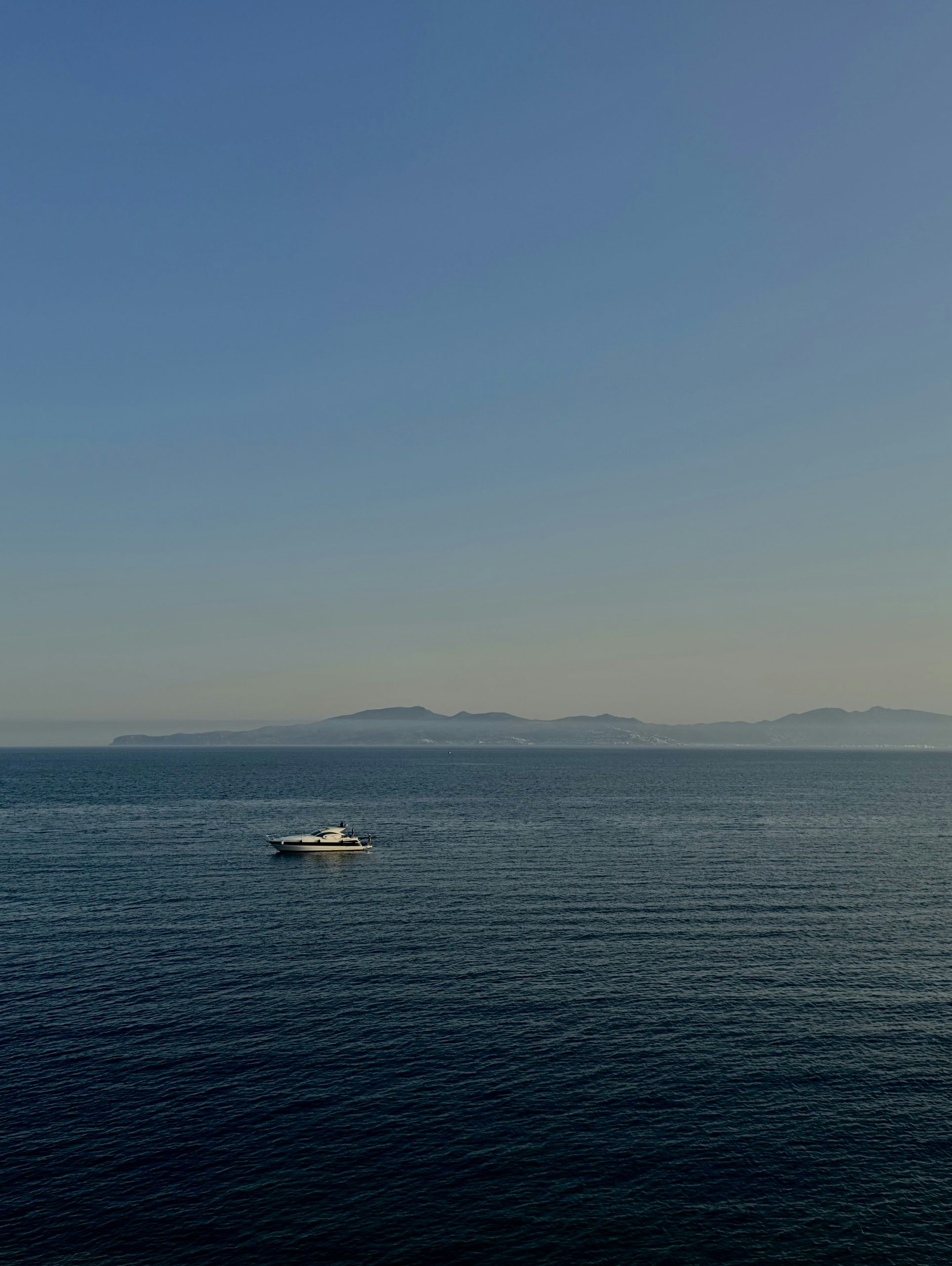 Silken Small White Motorboat