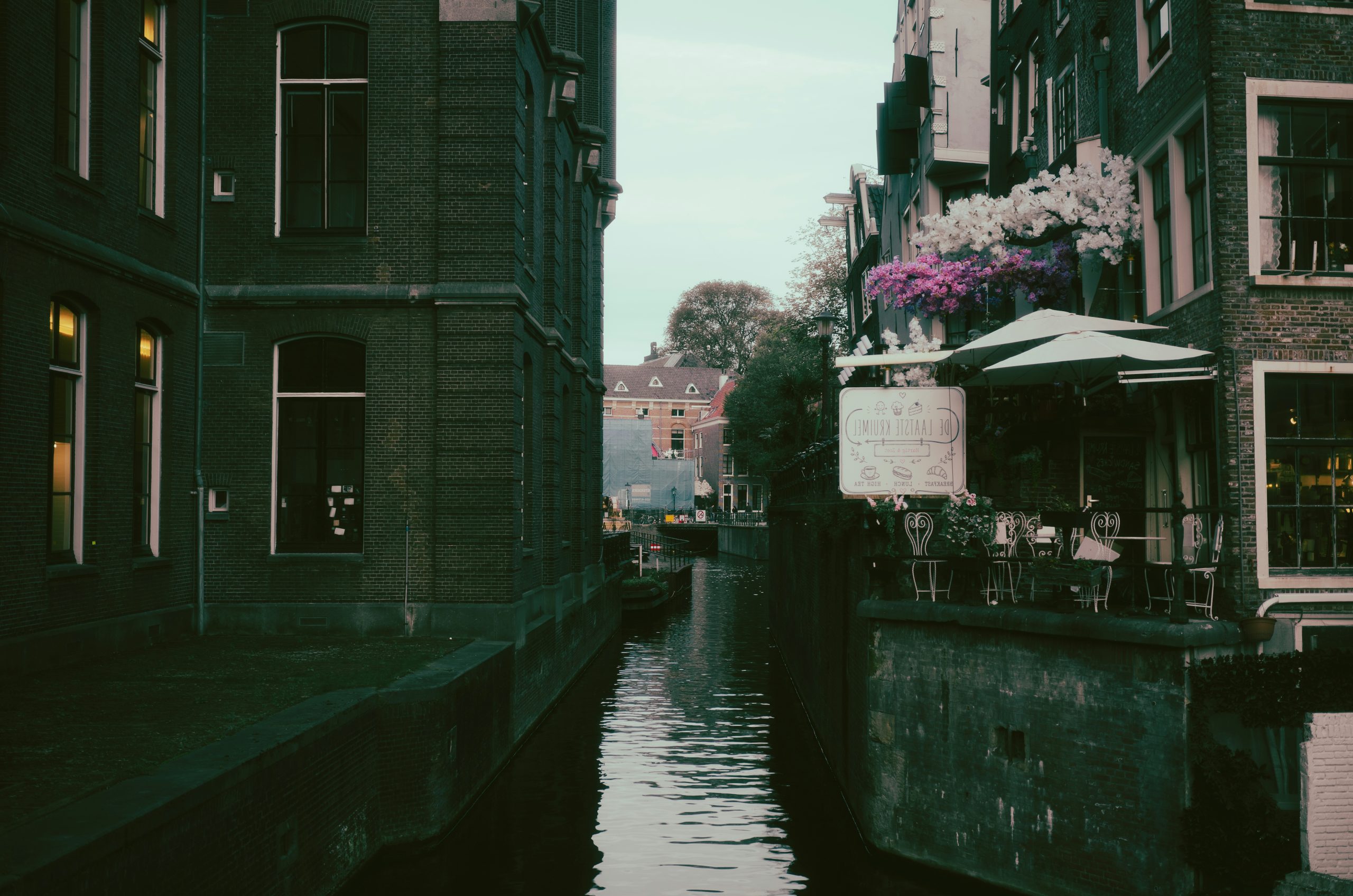 Tranquil Canal In Amsterdam