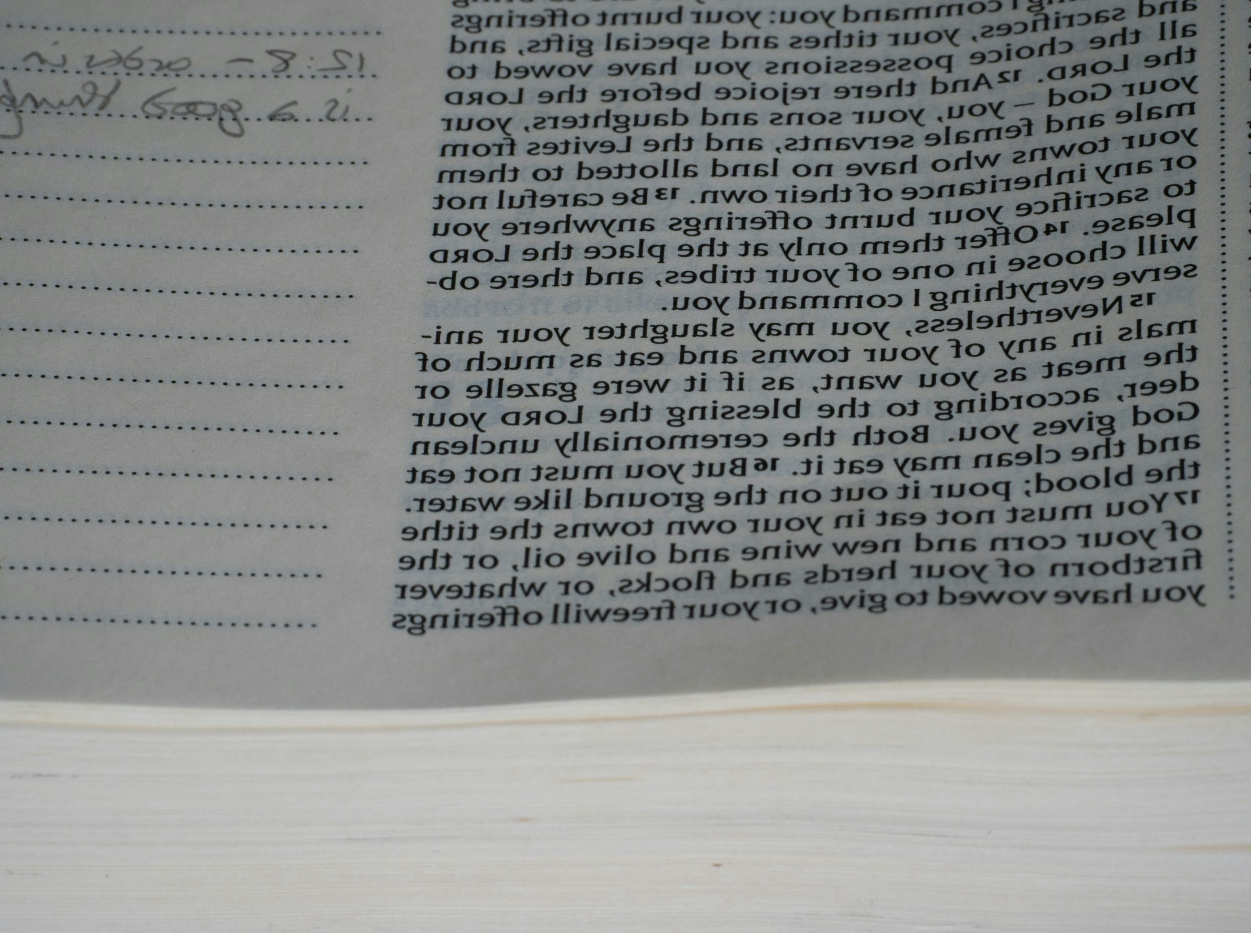 Tranquil Page Of Printed