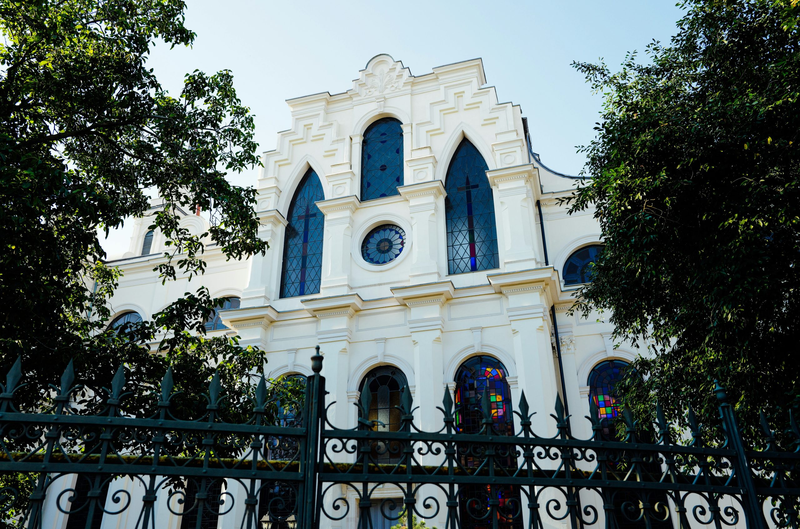Twilit White Church
