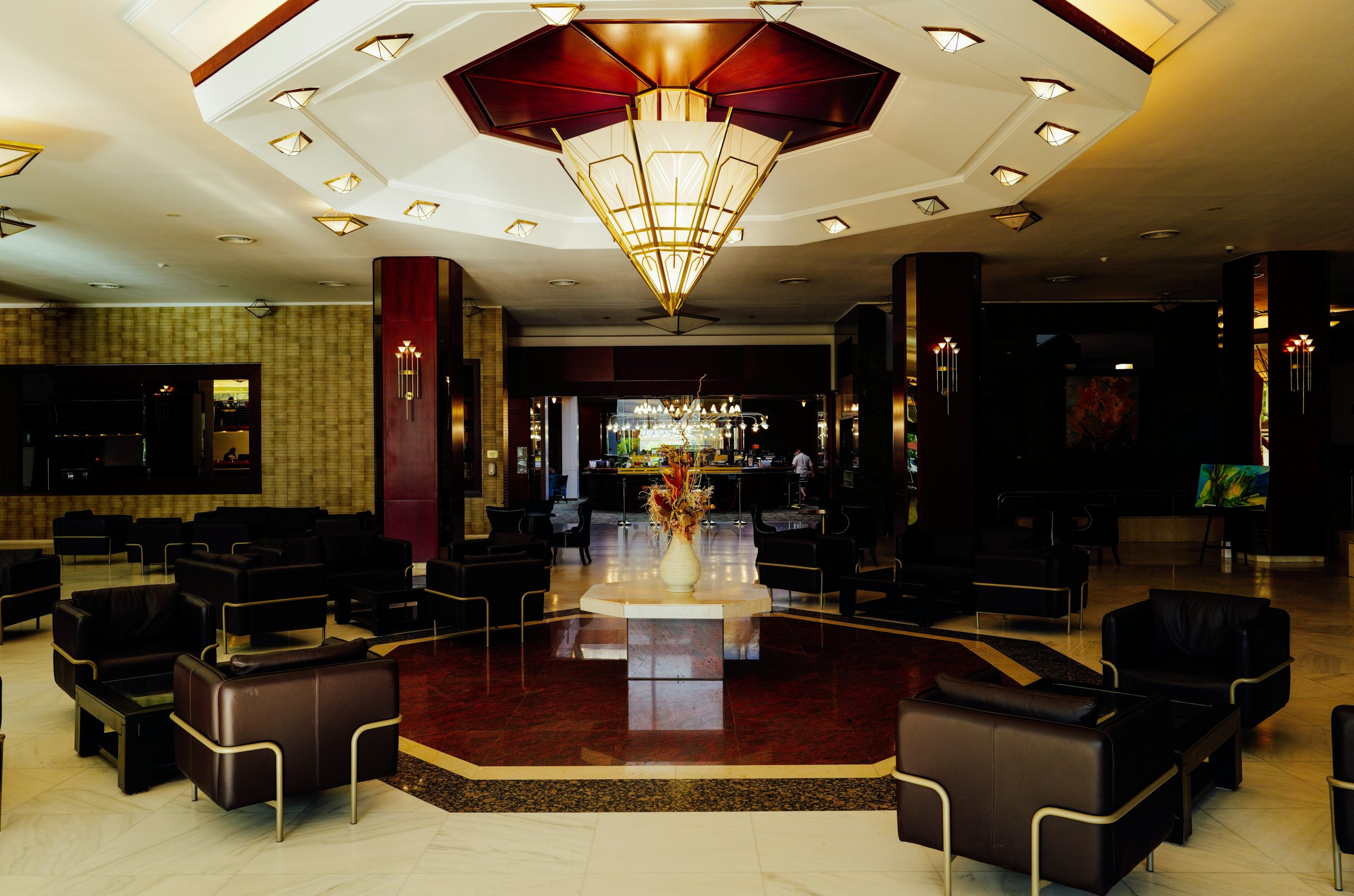 Verdant Spacious Hotel Lobby
