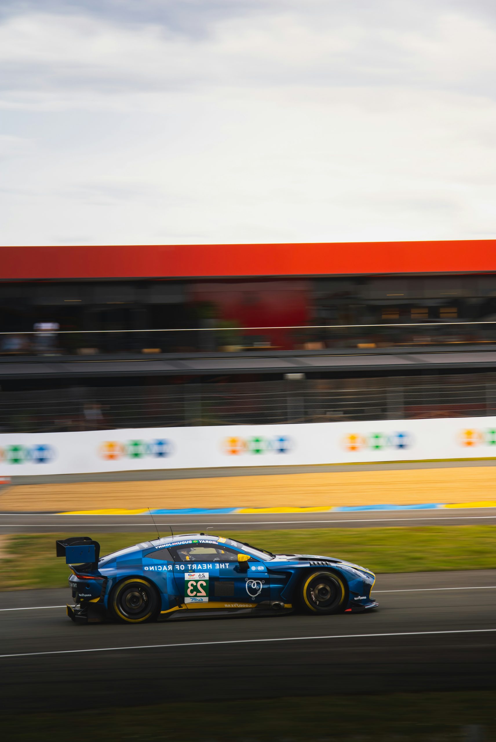 Vivid Blue Race Car
